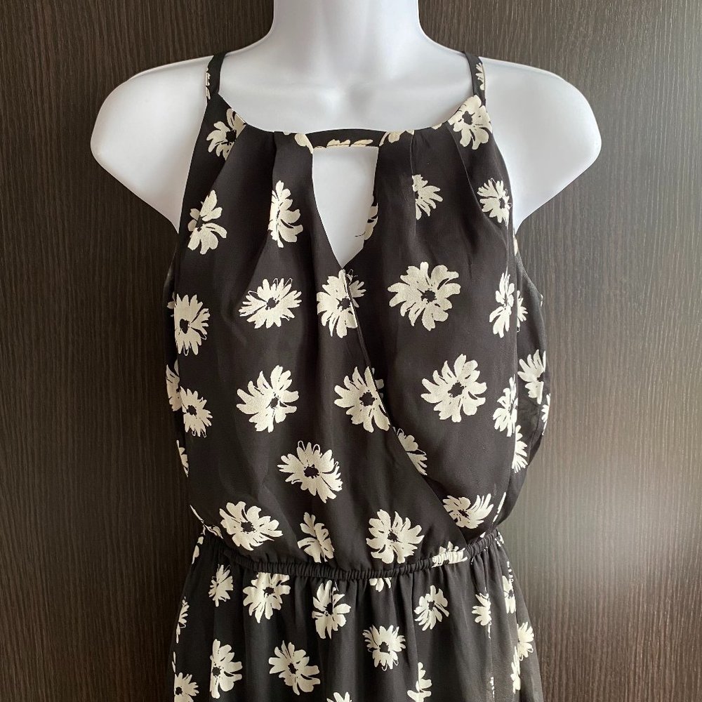 Maurices Black Daisy Wrap Dress